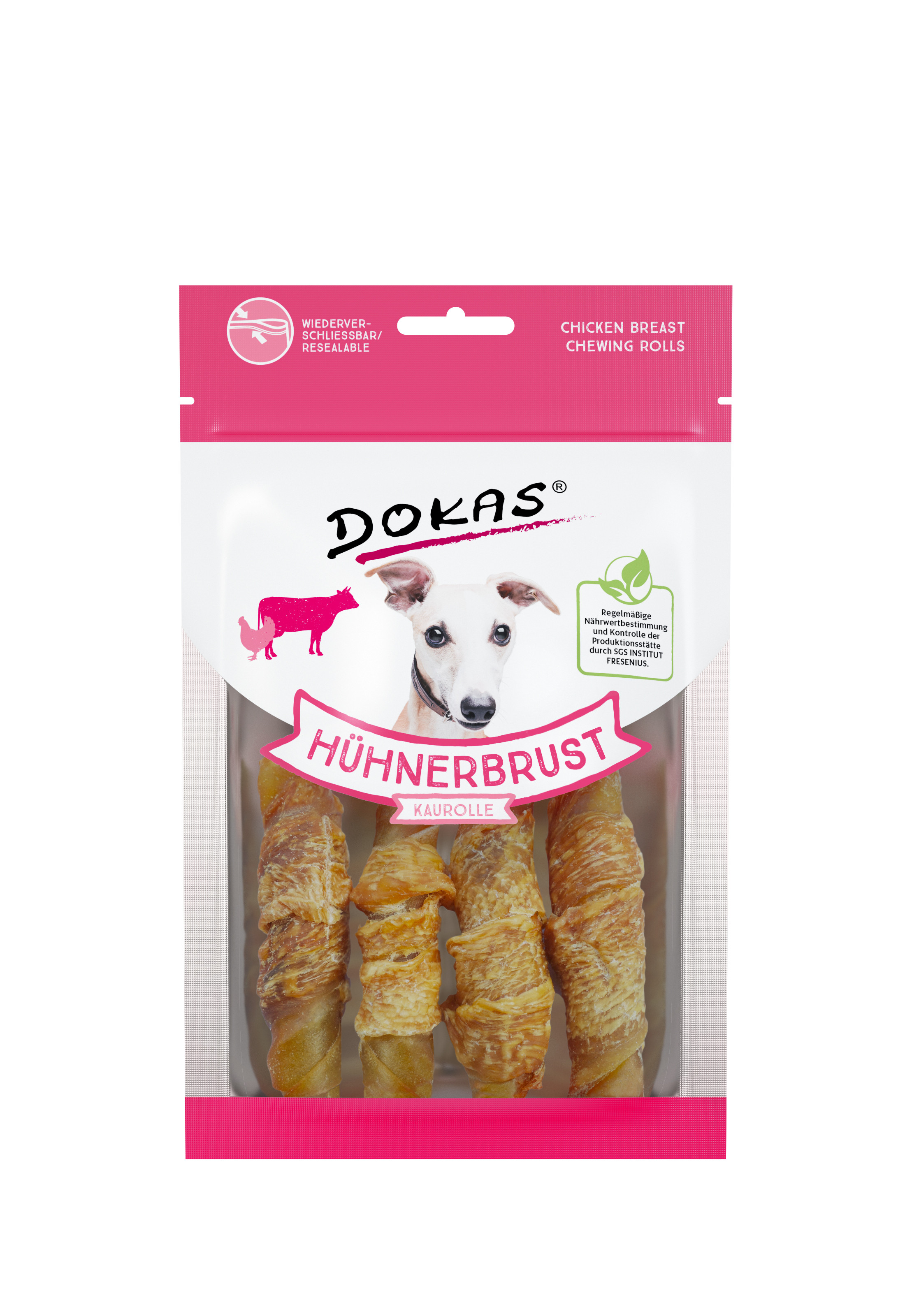 Dokas Dog Snack Hühnerbrust Kaurolle